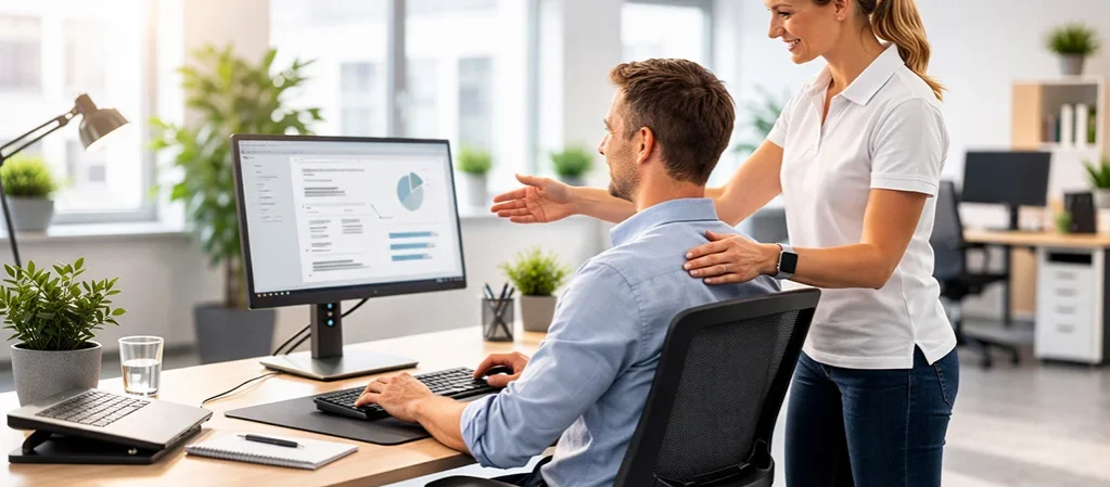 Ergonomie und Sehen am Bildschirmarbeitsplatz